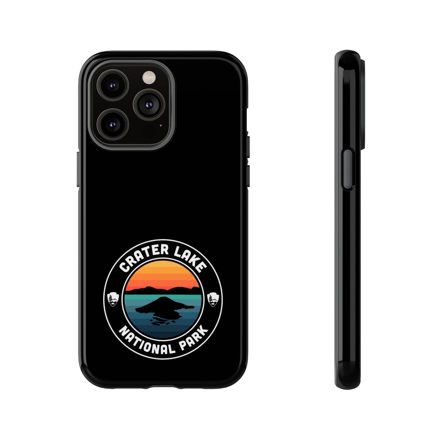 Crater Lake National Park Phone Case - Round Emblem Design