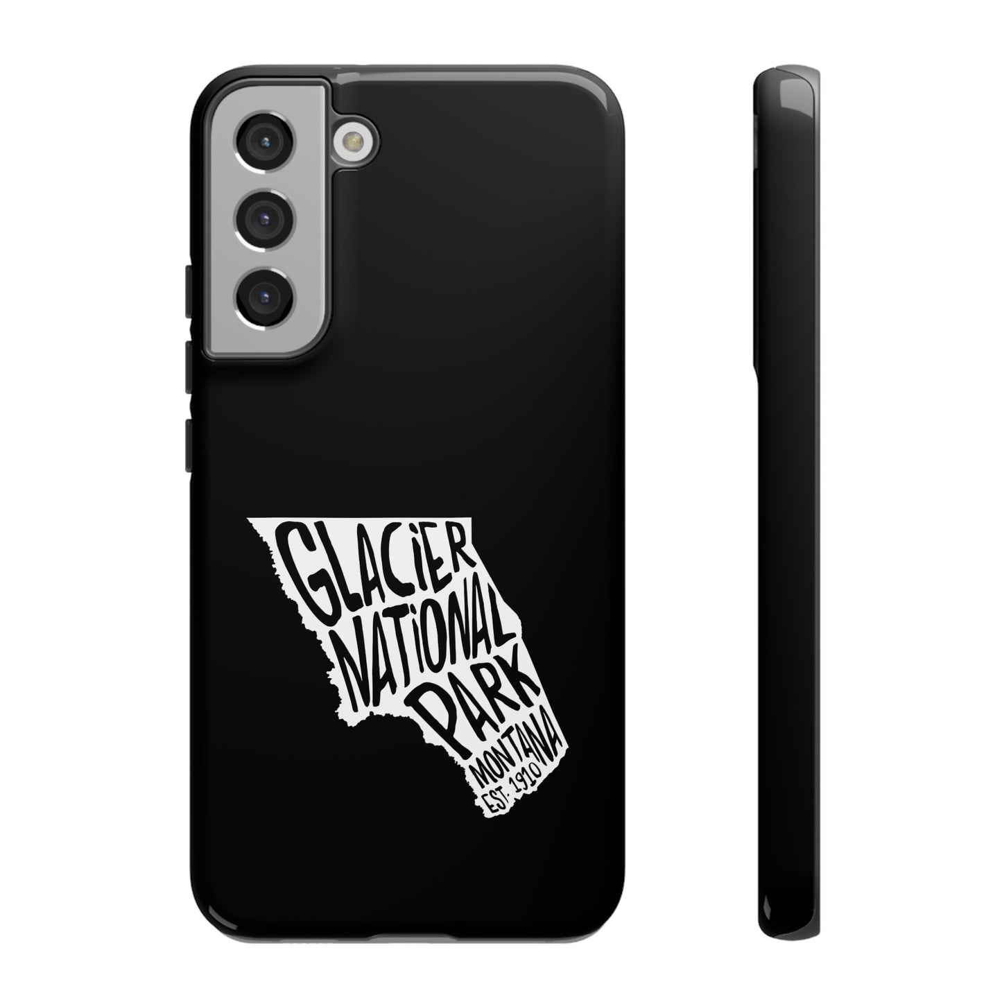 Glacier National Park Phone Case - Map Design