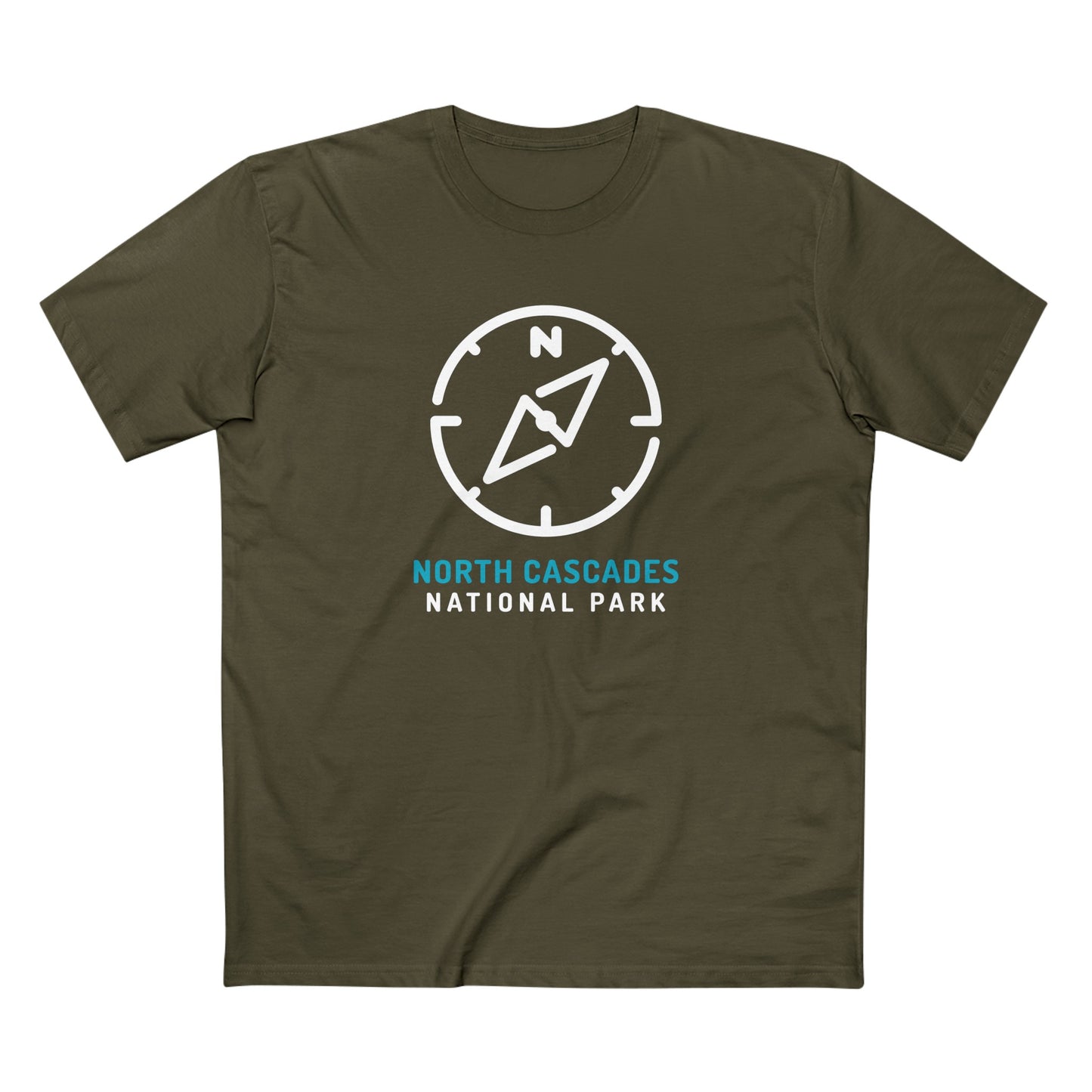 North Cascades National Park T-Shirt Compass Design