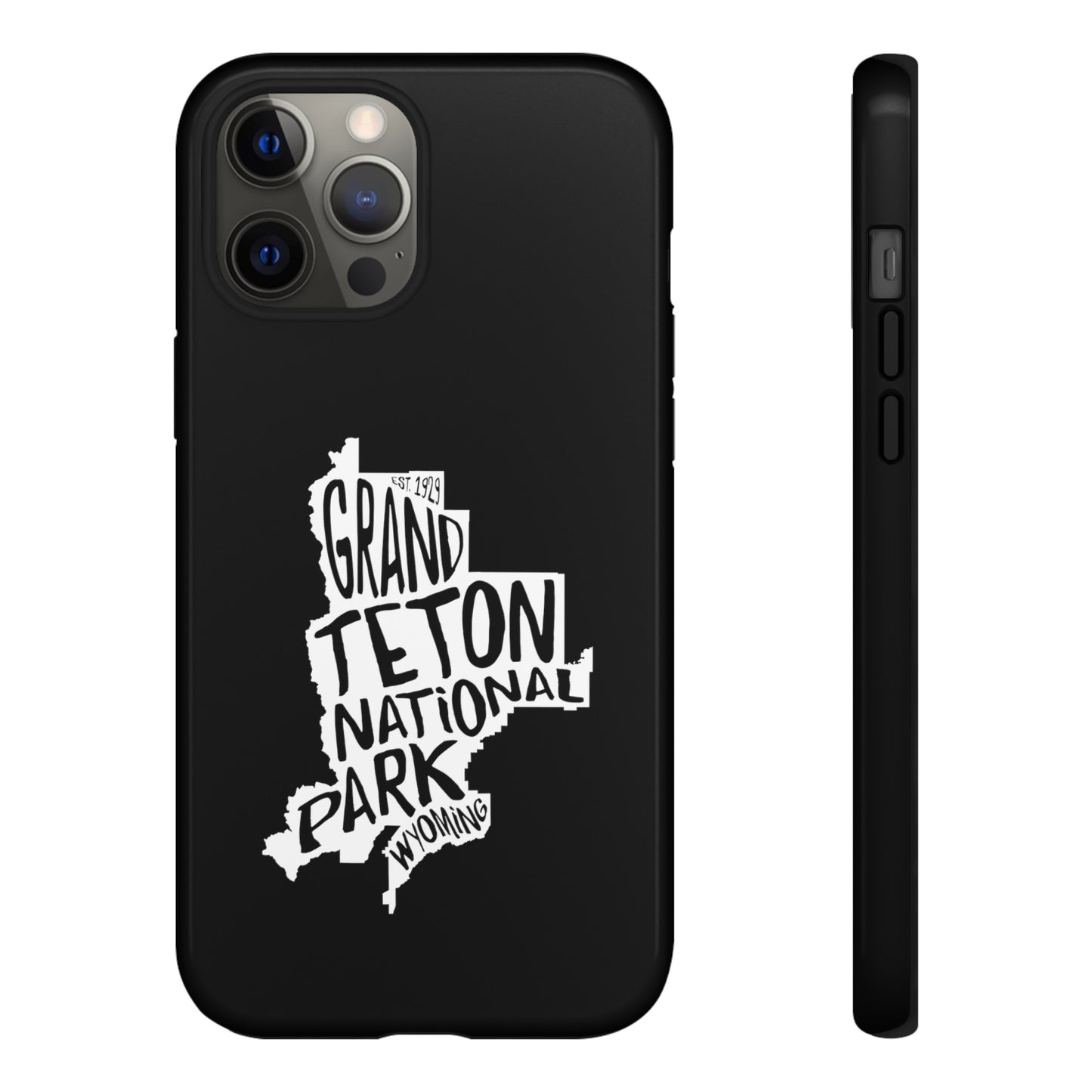 Grand Teton National Park Phone Case - Map Design