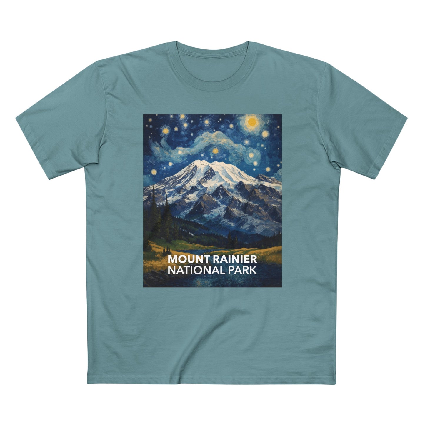 Mountain Rainier National Park T-Shirt - The Starry Night