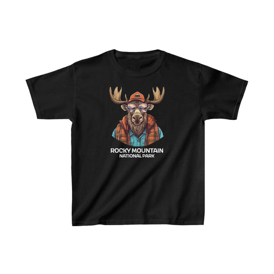 Rocky Mountain National Park Child T-Shirt - Cool Moose