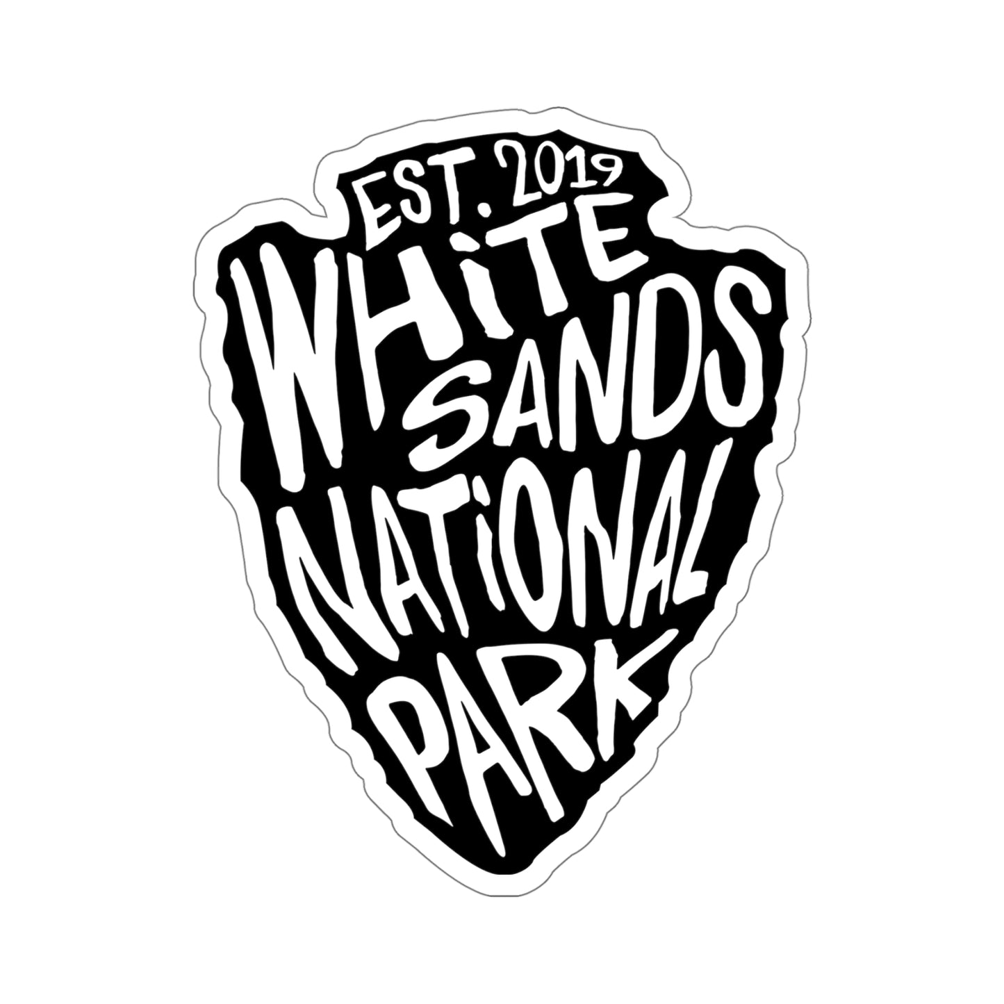 White Sands National Park Sticker - Arrow Head Design