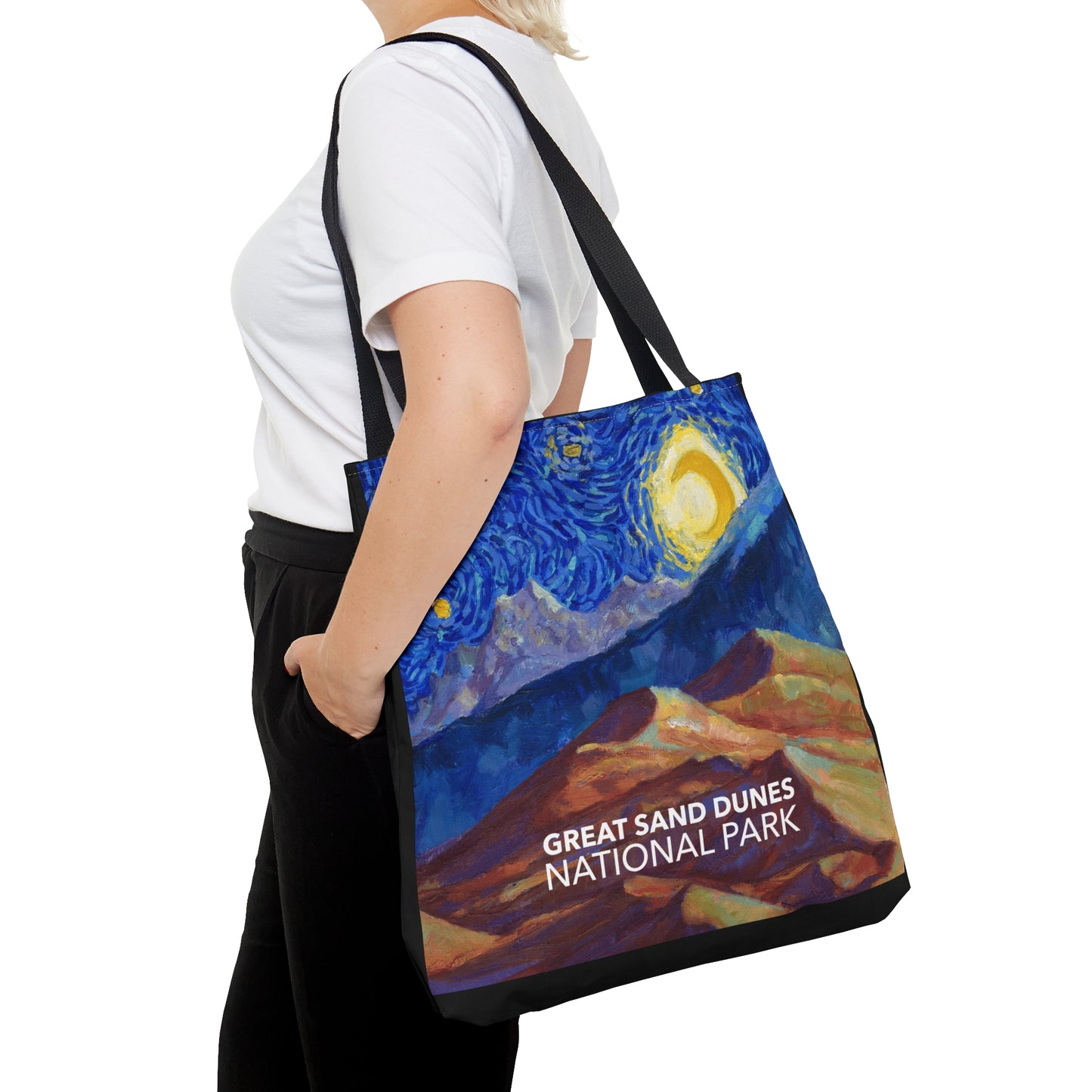 Great Sand Dunes National Park Tote Bag - The Starry Night