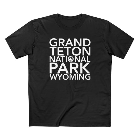 Grand Teton National Park T-Shirt Block Text