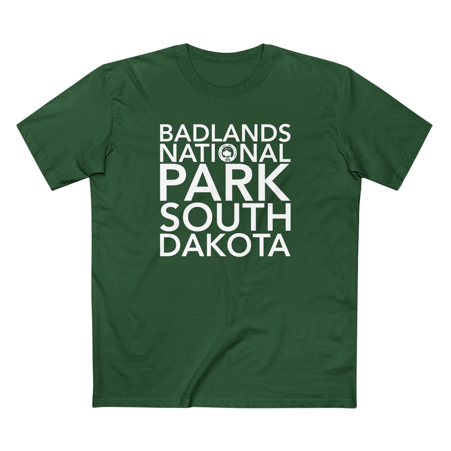 Badlands National Park T-Shirt Block Text