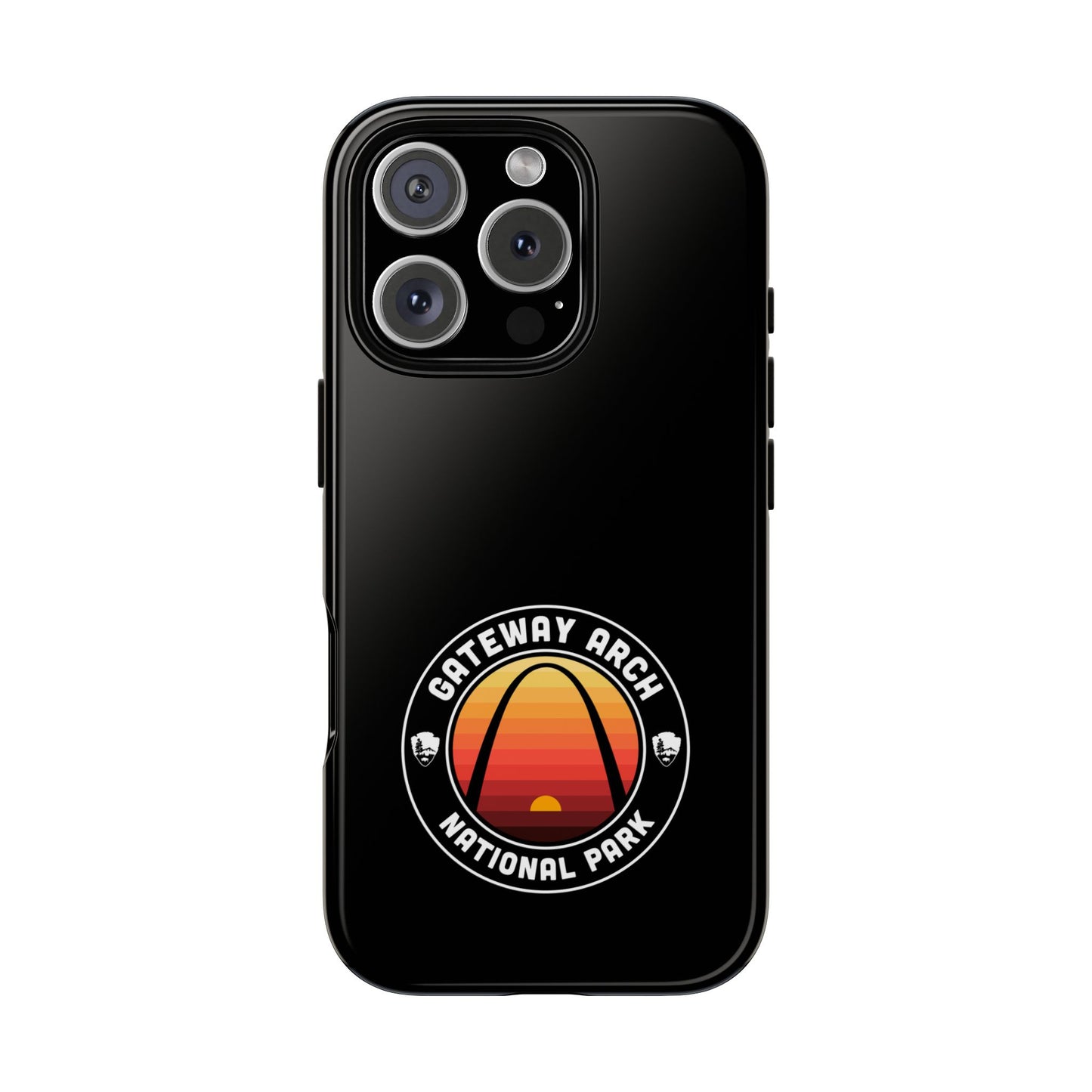 Gateway Arch National Park Phone Case - Round Emblem Design