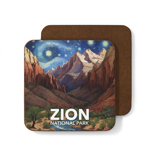 Zion National Park Coaster - The Starry Night
