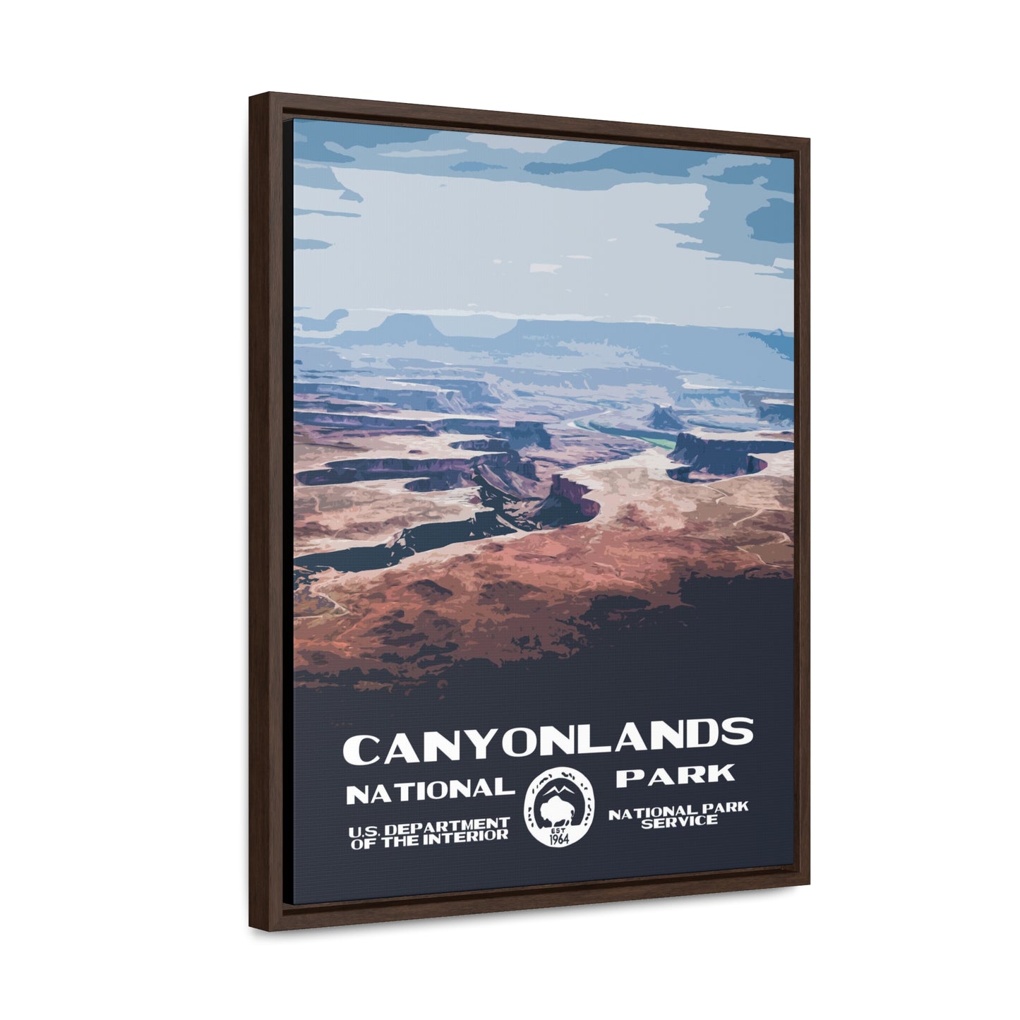 Canyonlands National Park Framed Canvas - WPA Poster