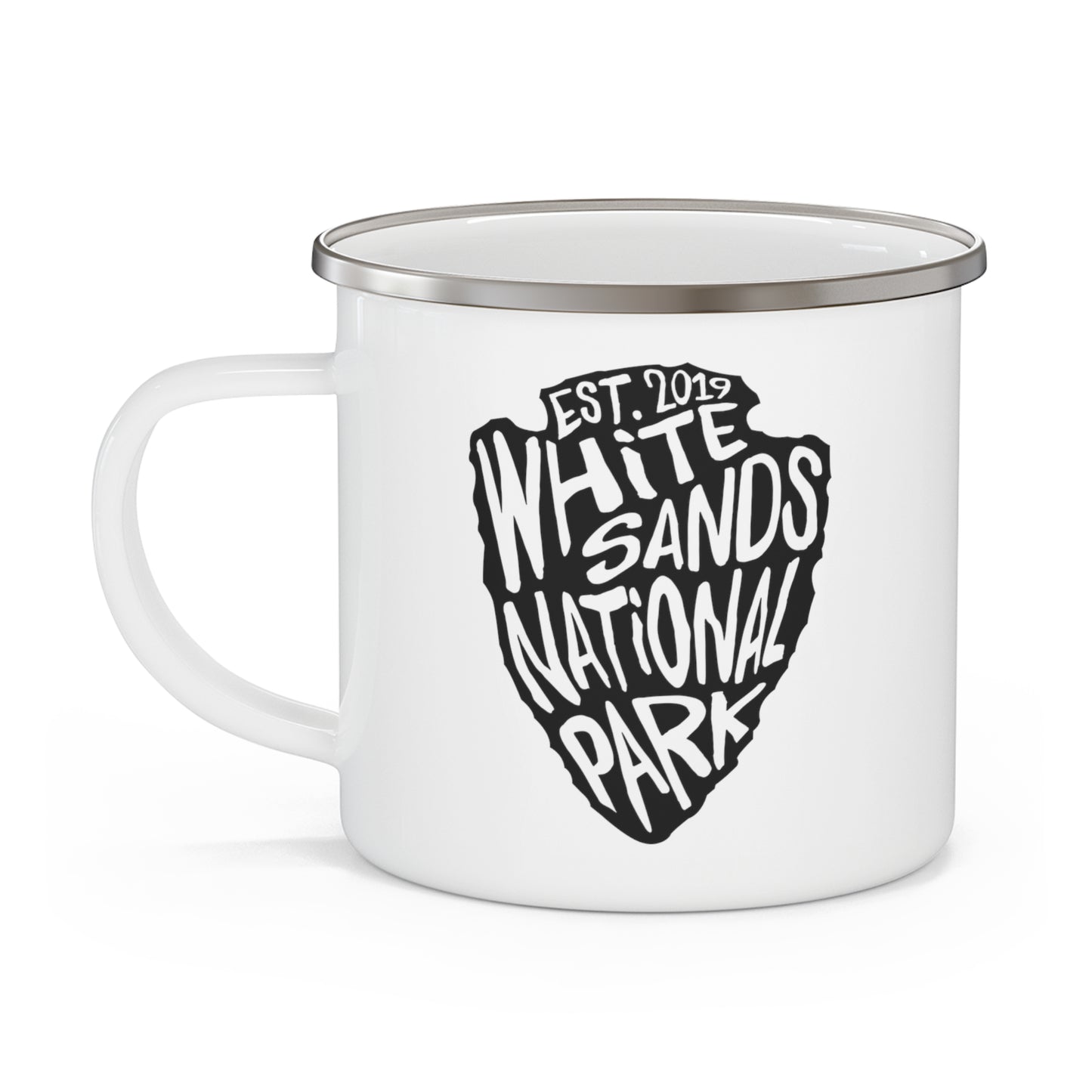 White Sands National Park Enamel Camping Mug - Arrowhead