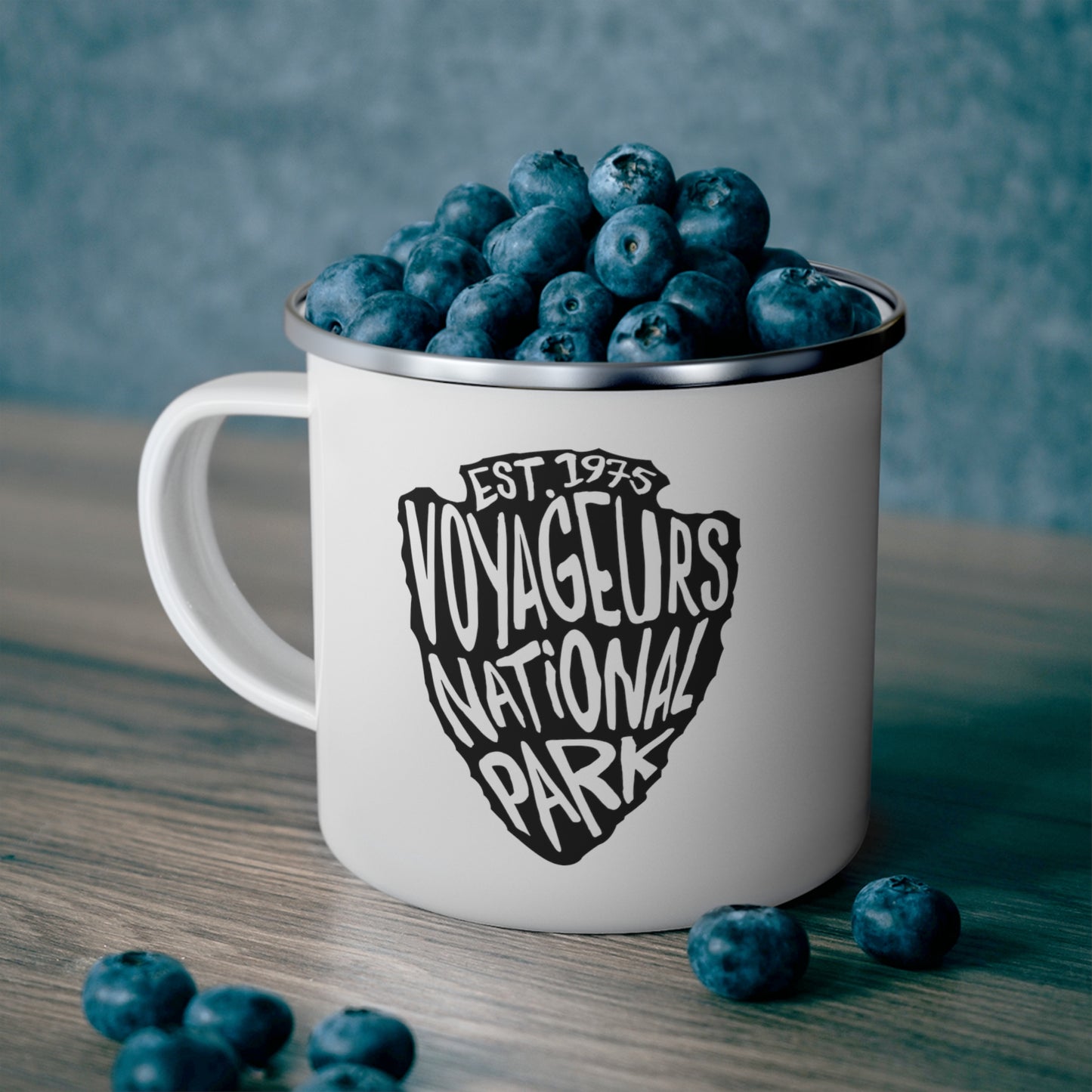 Voyageurs National Park Enamel Camping Mug - Arrowhead