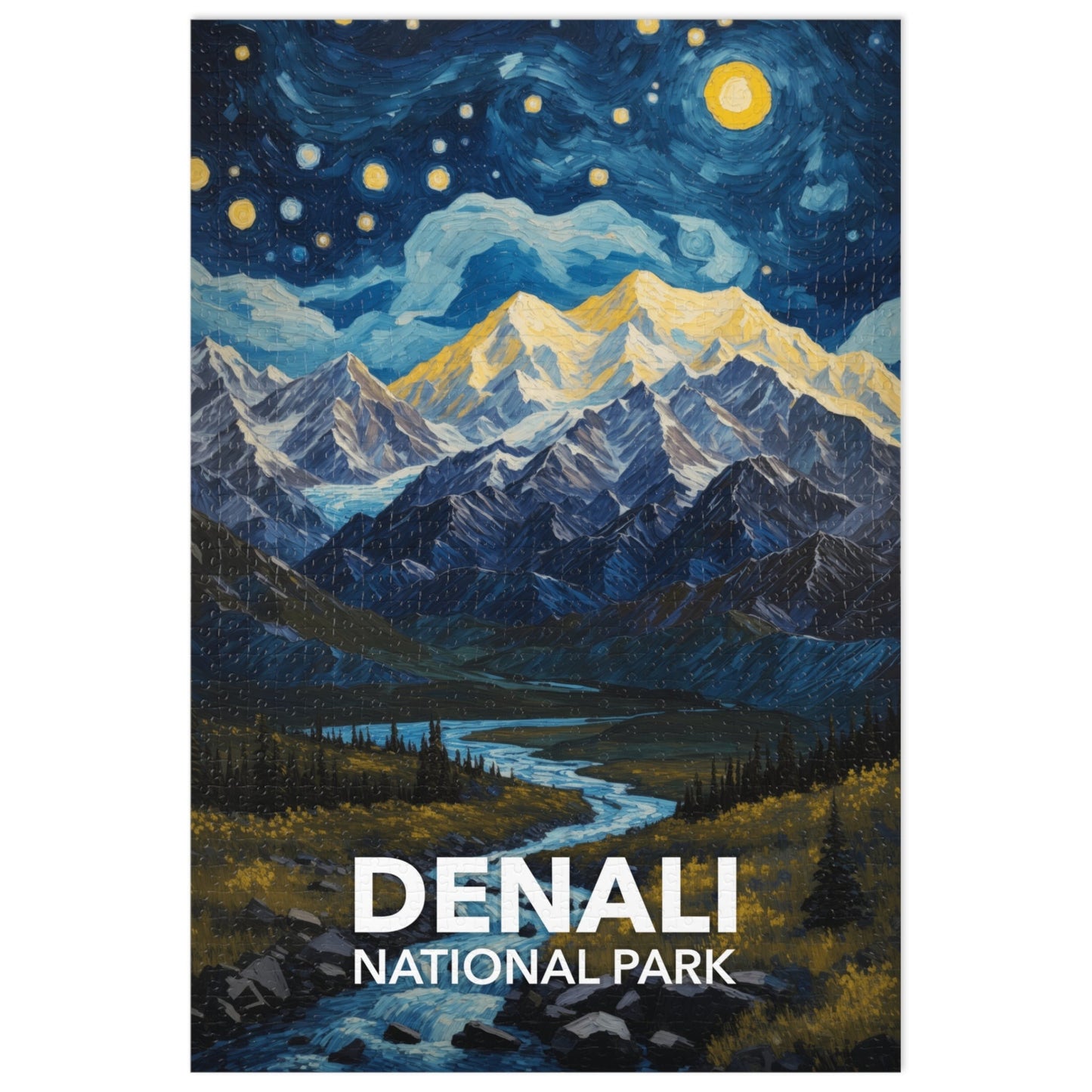 Denali National Park Jigsaw Puzzle - The Starry Night