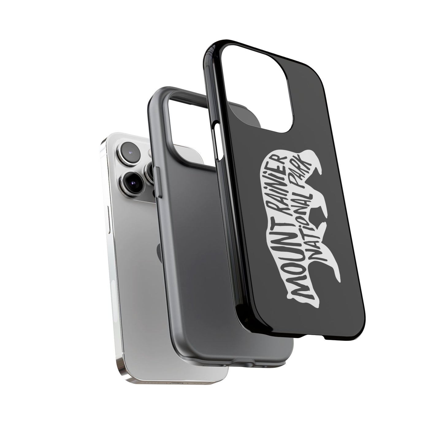 Mount Rainier National Park Phone Case - Black Bear Design