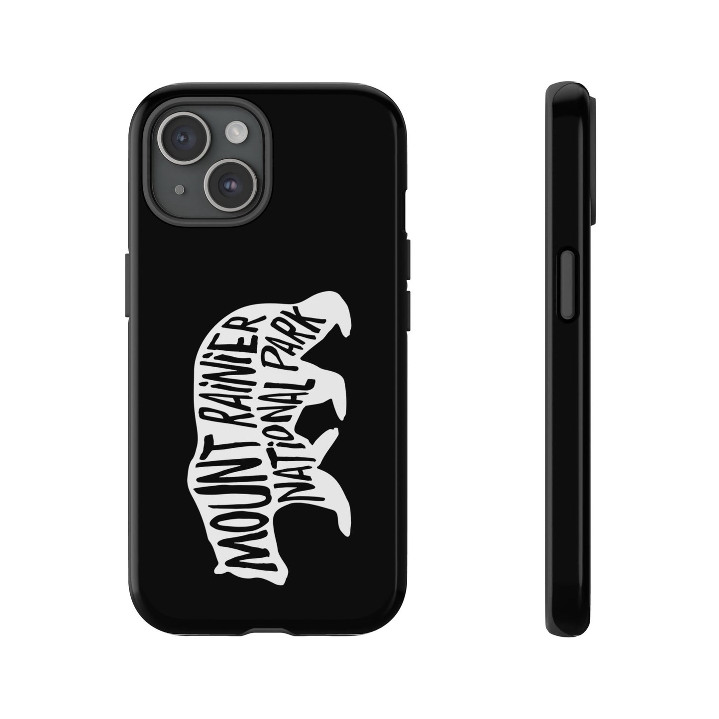 Mount Rainier National Park Phone Case - Black Bear Design