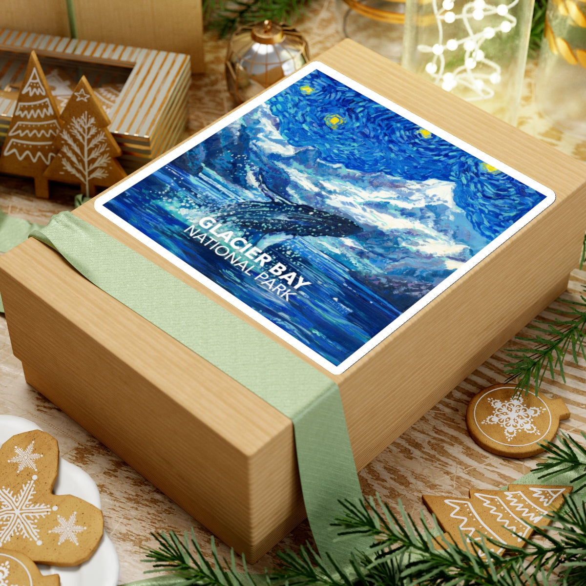 Glacier Bay National Park Sticker - The Starry Night