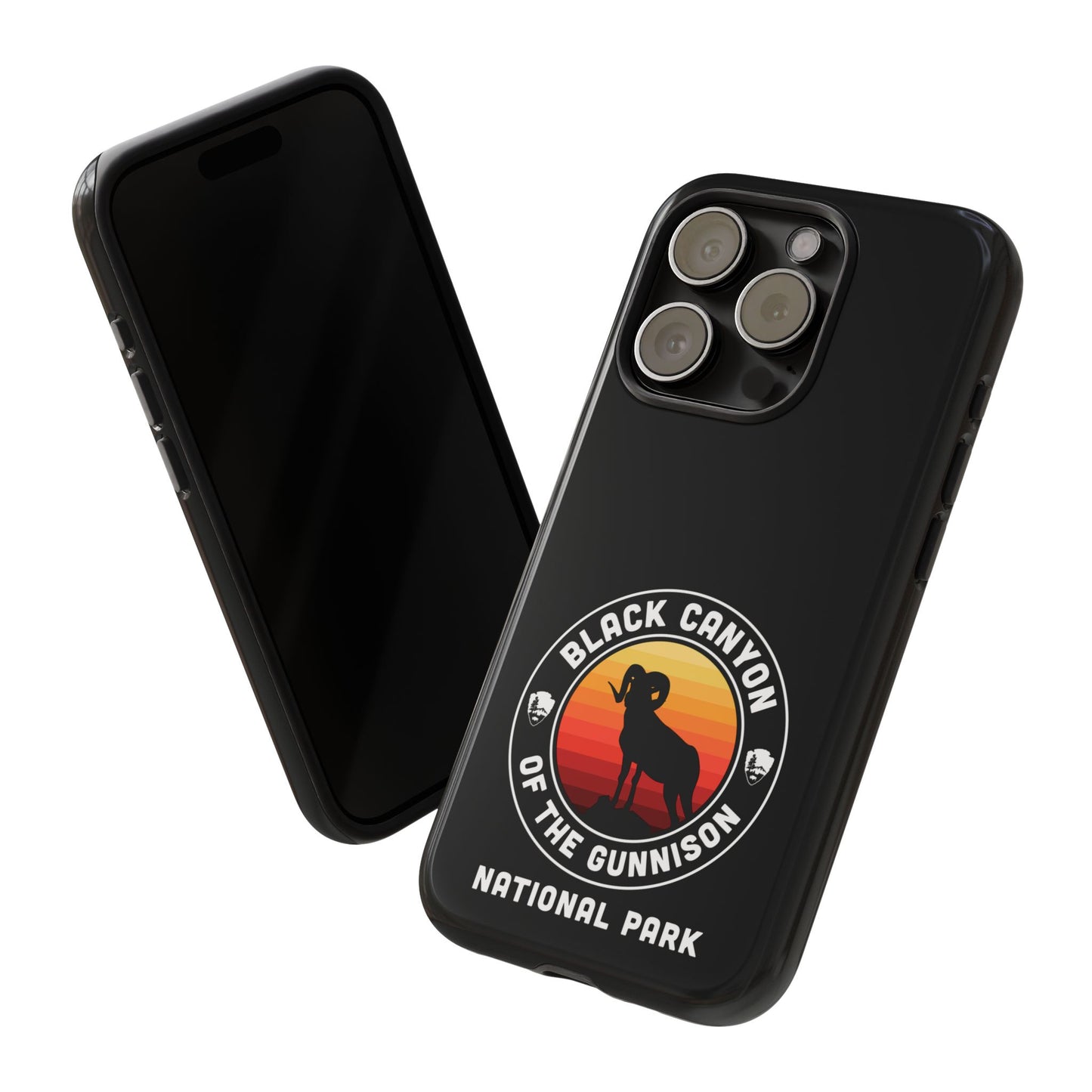 Black Canyon of the Gunnison National Park Phone Case - Round Emblem Design