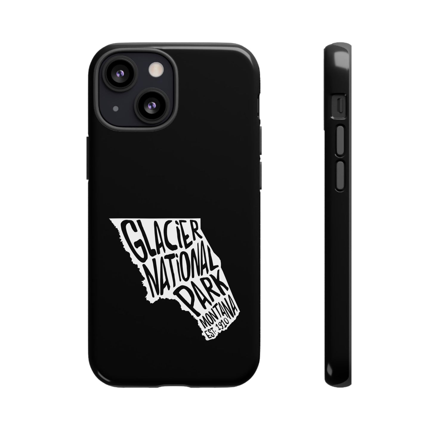 Glacier National Park Phone Case - Map Design