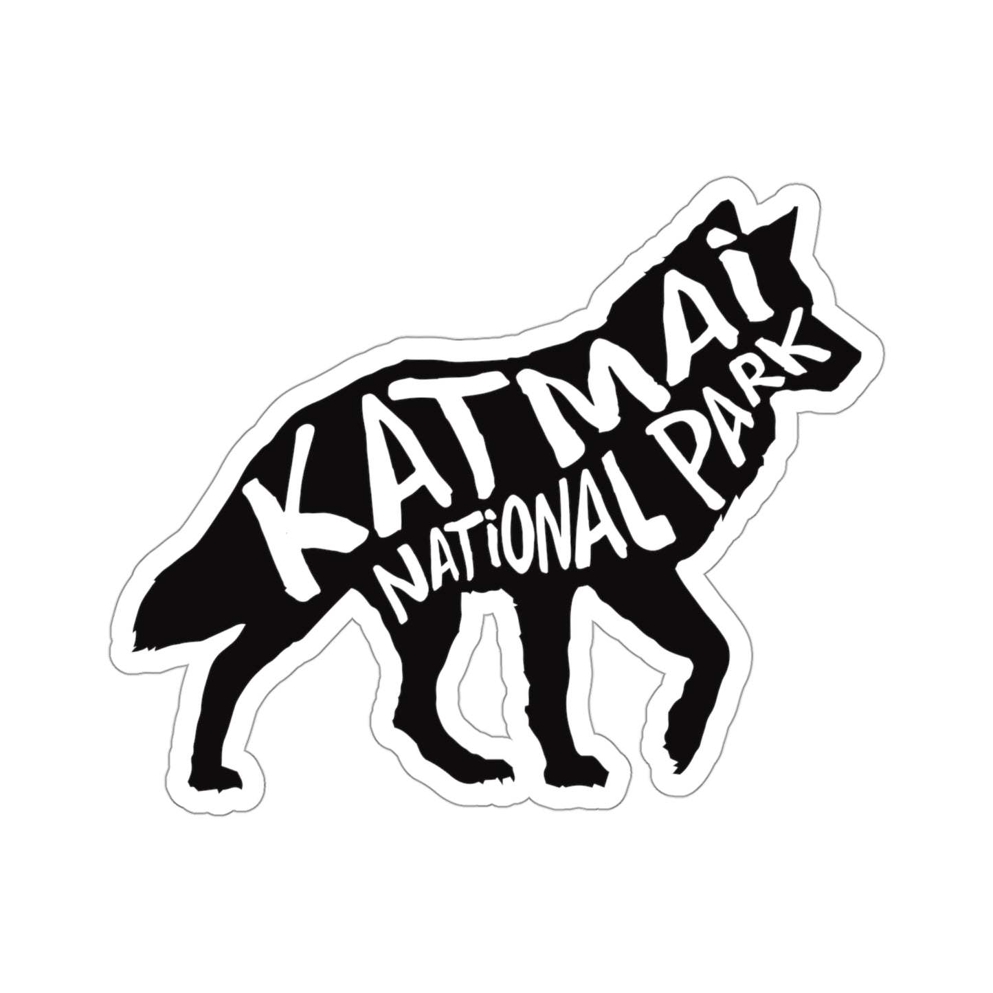 Katmai National Park Sticker - Wolf
