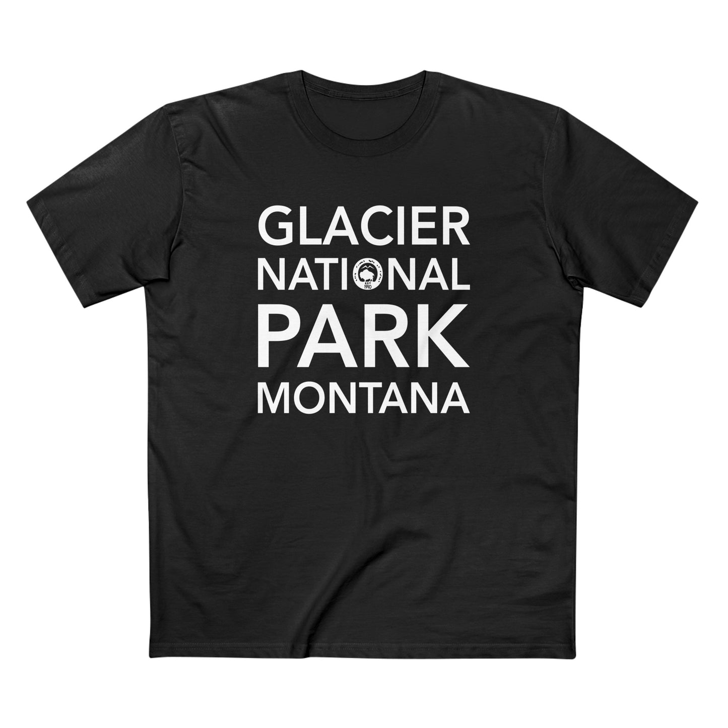 Glacier National Park T-Shirt Block Text