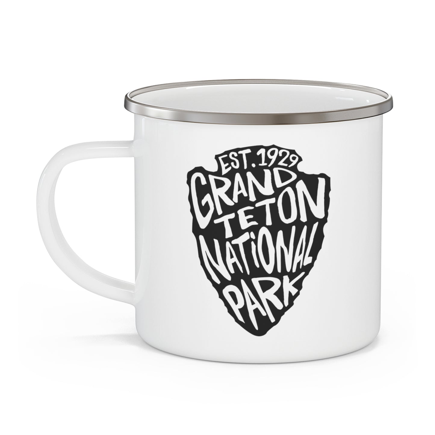 Grand Teton National Park Enamel Camping Mug - Arrowhead