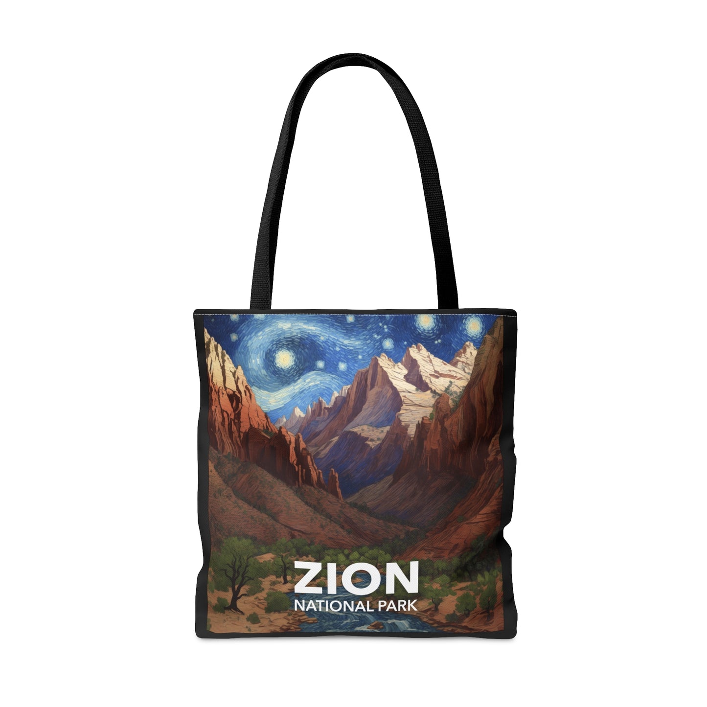 Zion National Park Tote Bag - The Starry Night