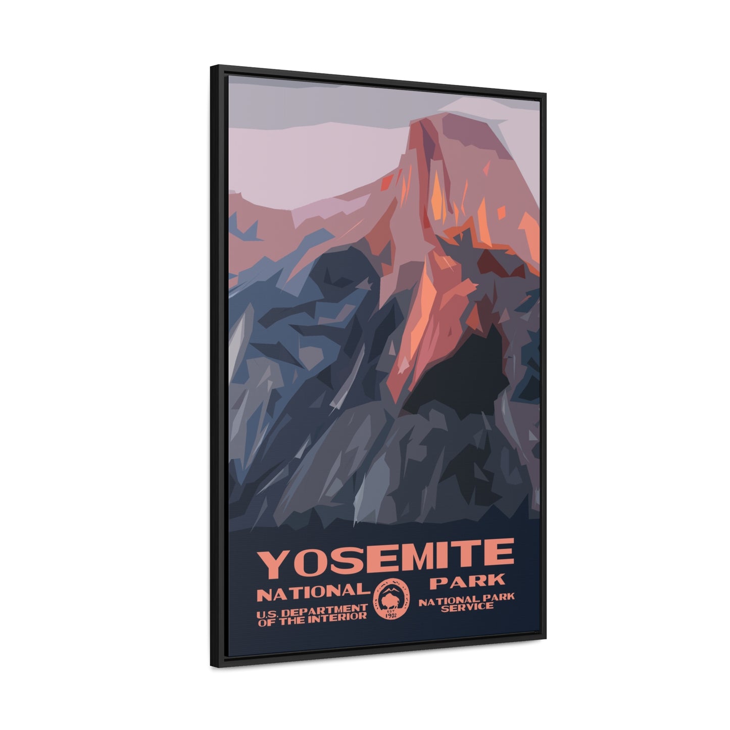 Yosemite National Park Framed Canvas - WPA Poster