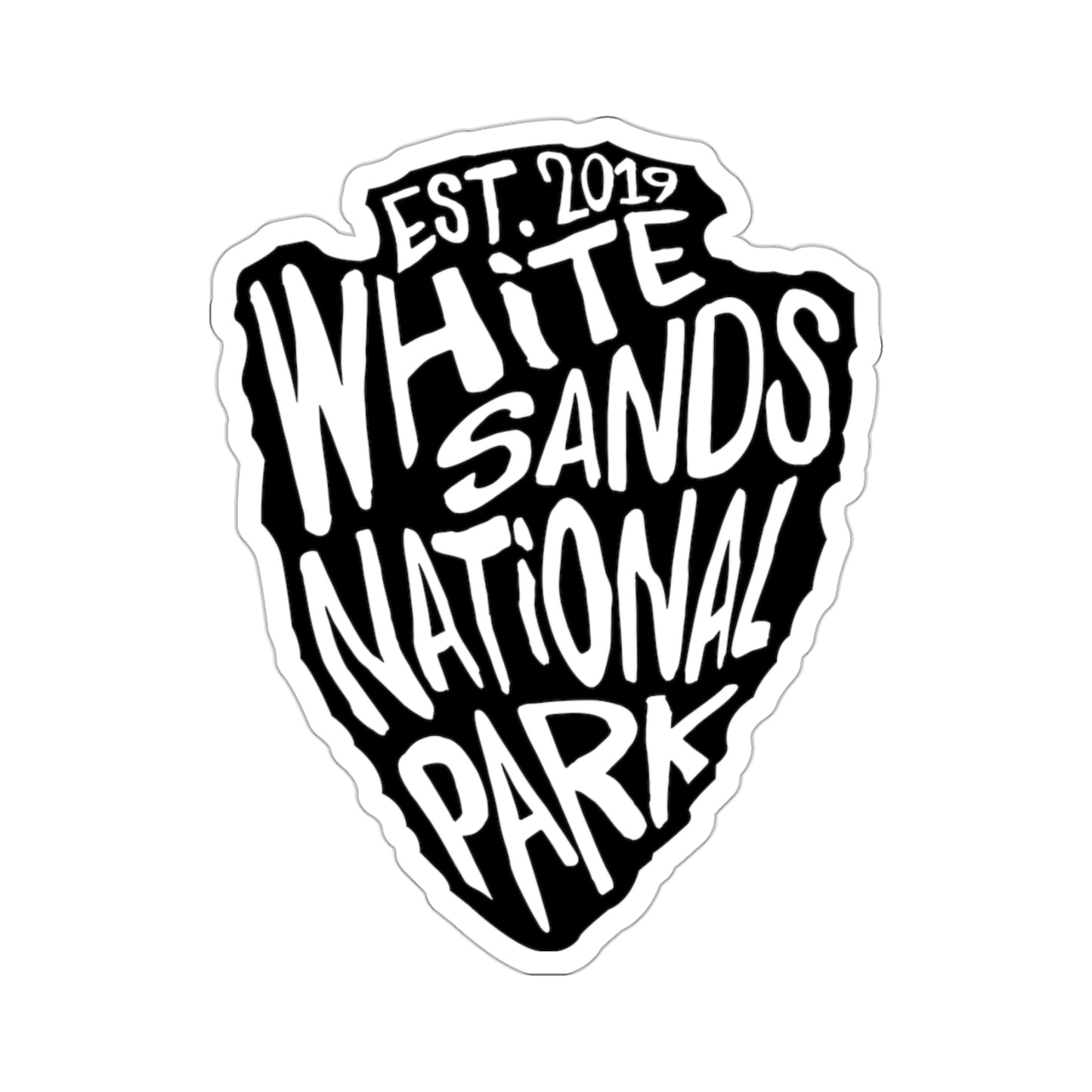 White Sands National Park Sticker - Arrow Head Design
