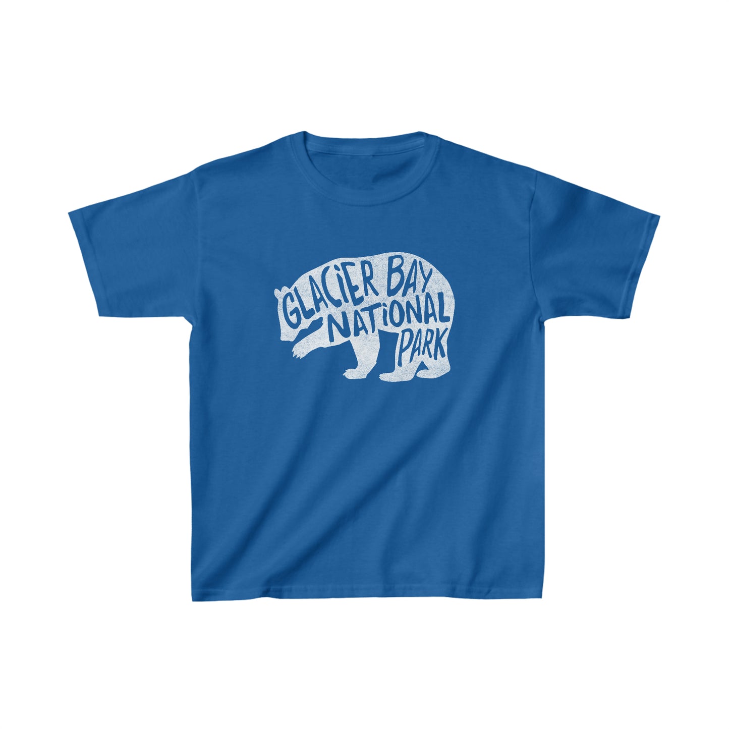 Glacier Bay National Park Child T-Shirt - Grizzly Bear Chunky Text