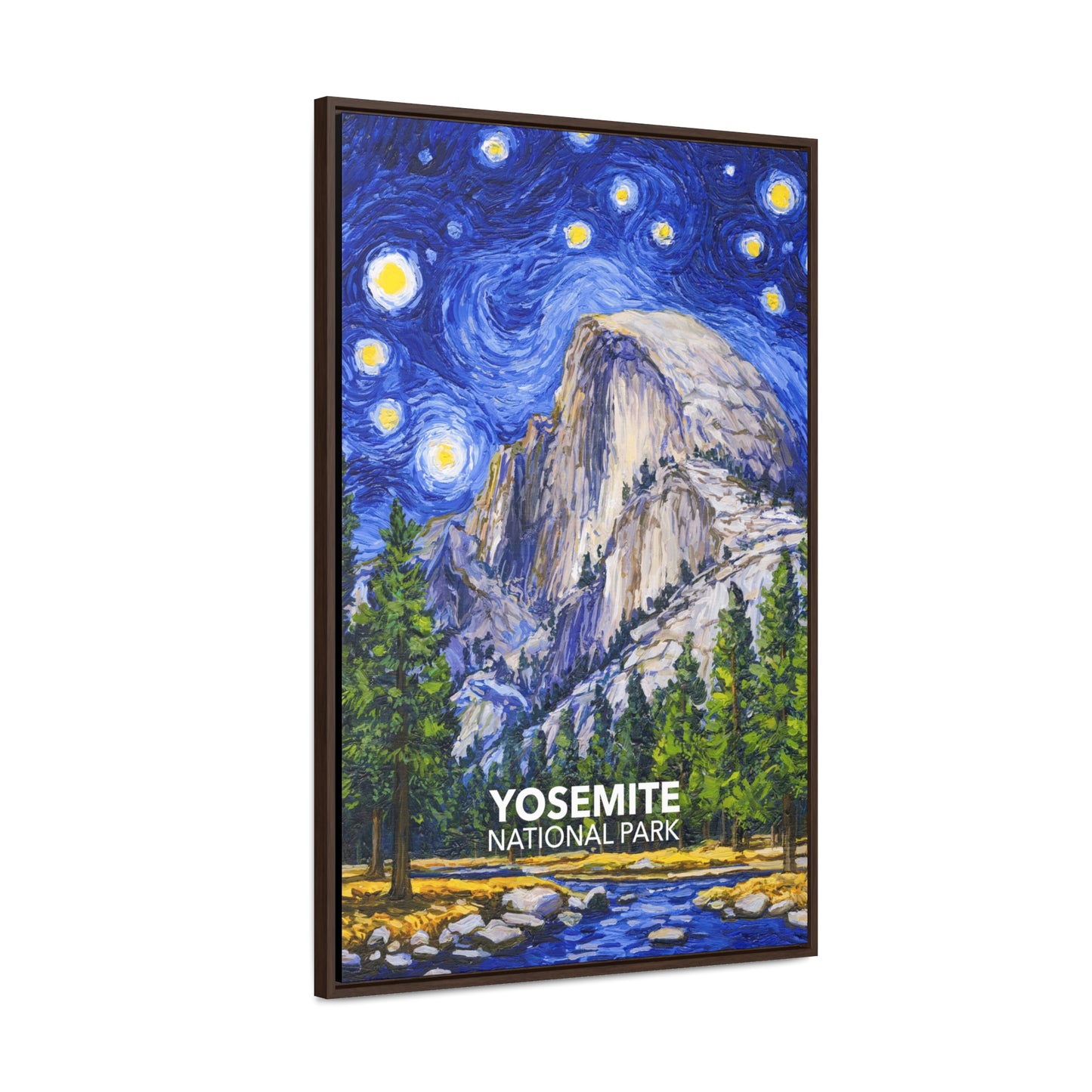 Yosemite National Park Framed Canvas - The Starry Night