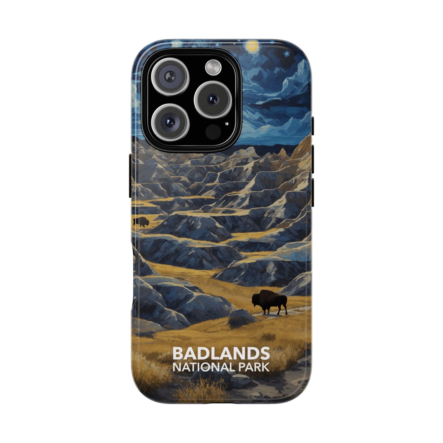 Badlands National Park Phone Case - Starry Night
