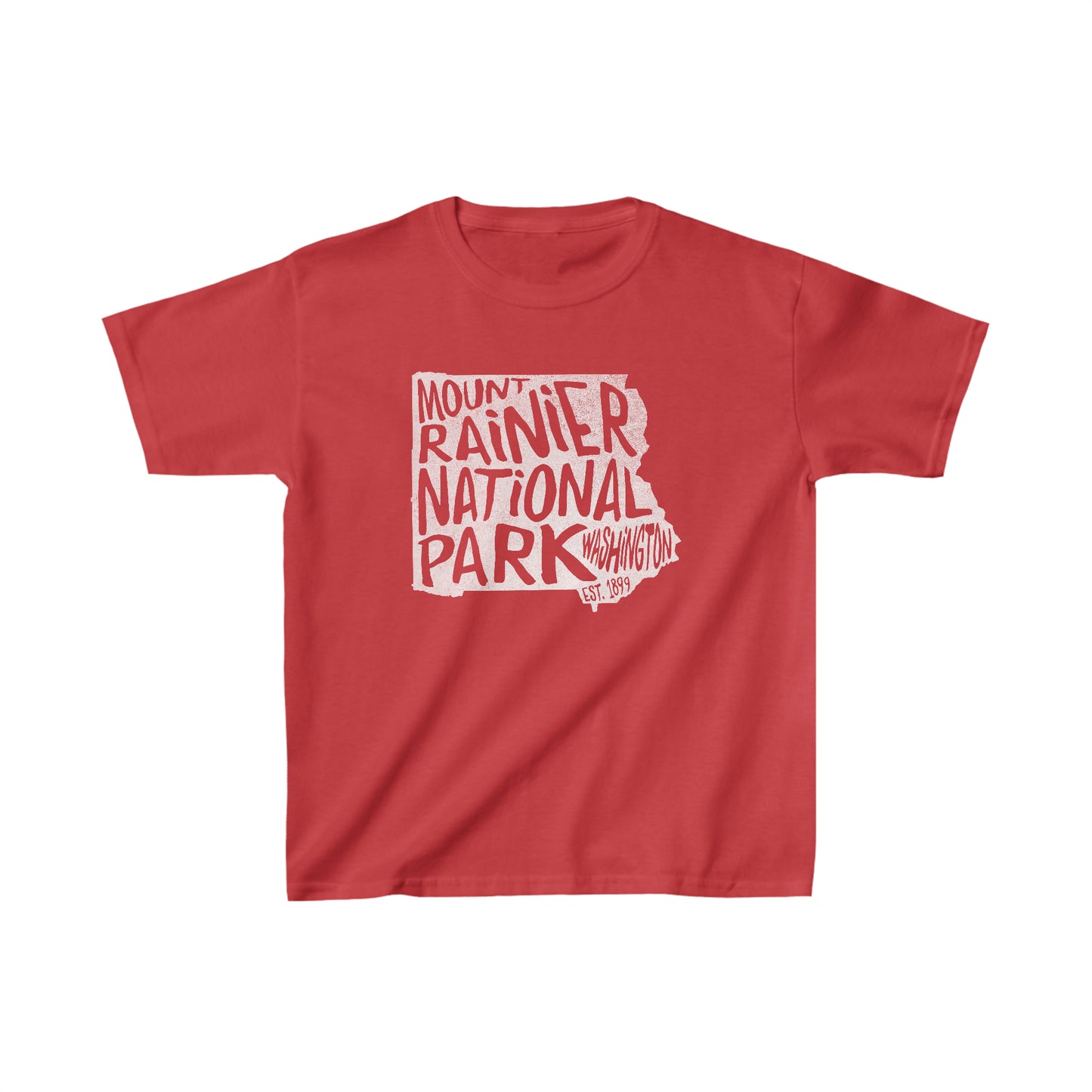 Mount Rainier National Park Child T-Shirt - Map Design