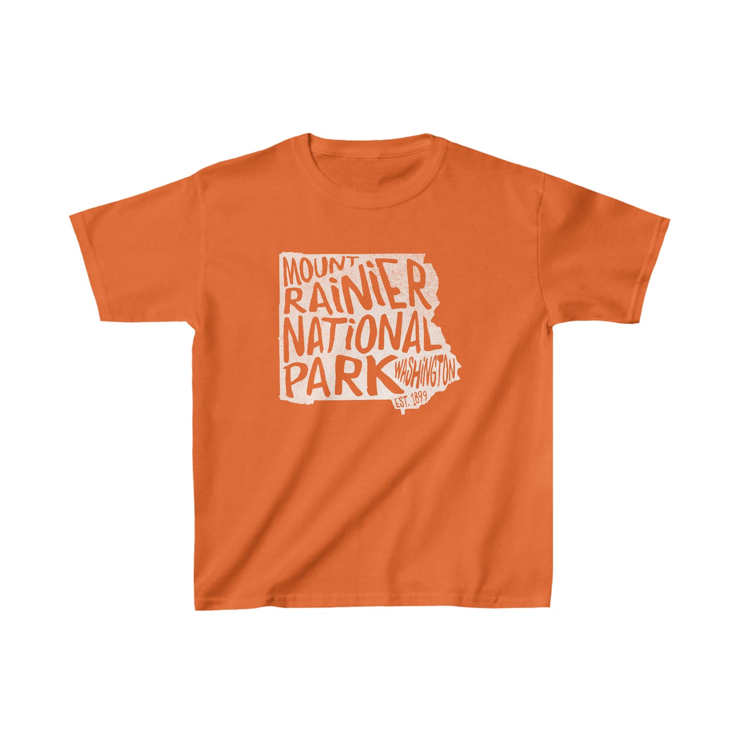 Mount Rainier National Park Child T-Shirt - Map Design