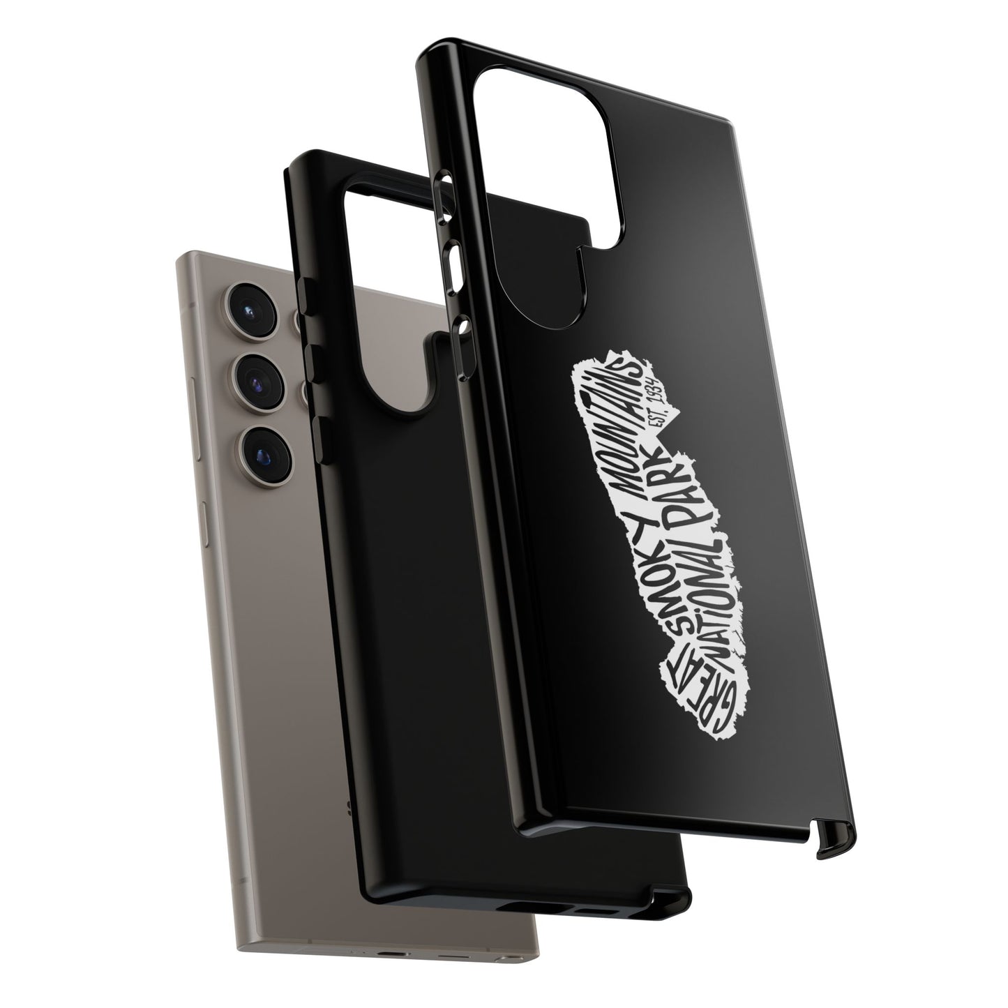 Great Smoky Mountains National Park Phone Case - Map Design