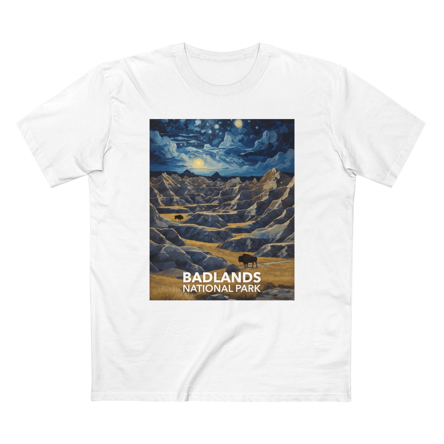 Badlands National Park T-Shirt - The Starry Night