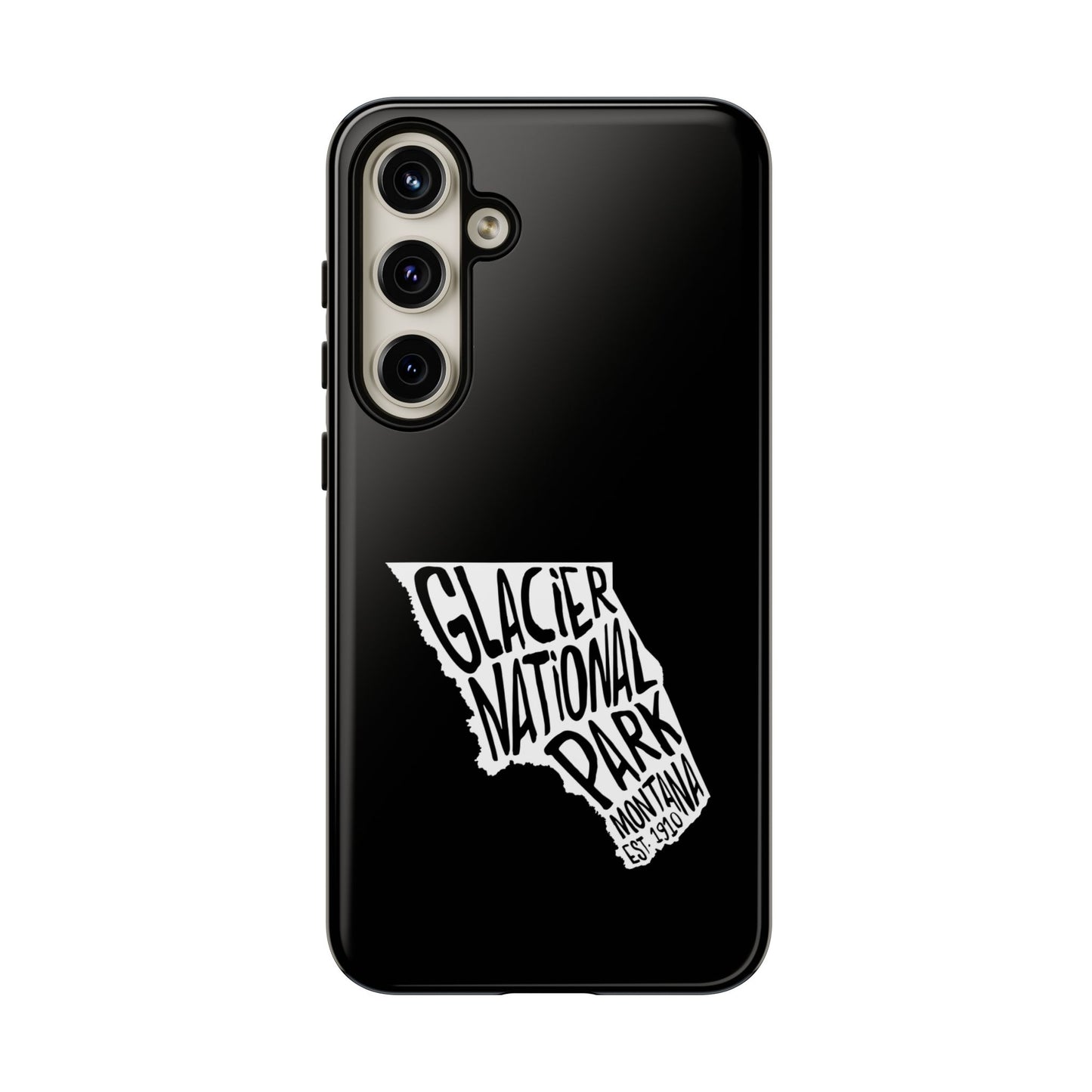 Glacier National Park Phone Case - Map Design