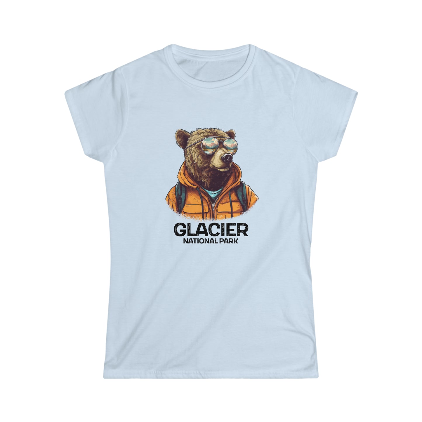 Glacier National Park Women's T-Shirt - Cool Grizzly Bear