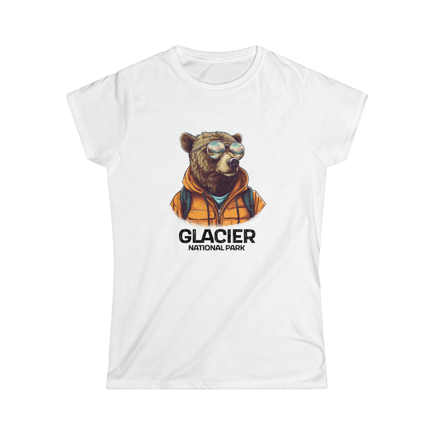 Glacier National Park Women's T-Shirt - Cool Grizzly Bear