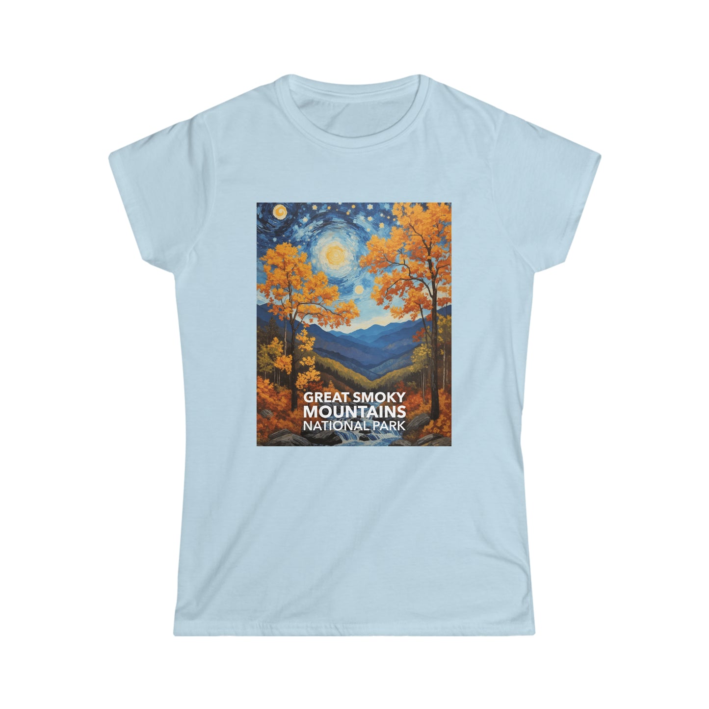Great Smoky Mountains National Park T-Shirt - Women's Starry Night