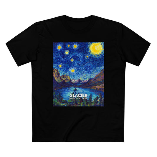 Glacier National Park T-Shirt - The Starry Night