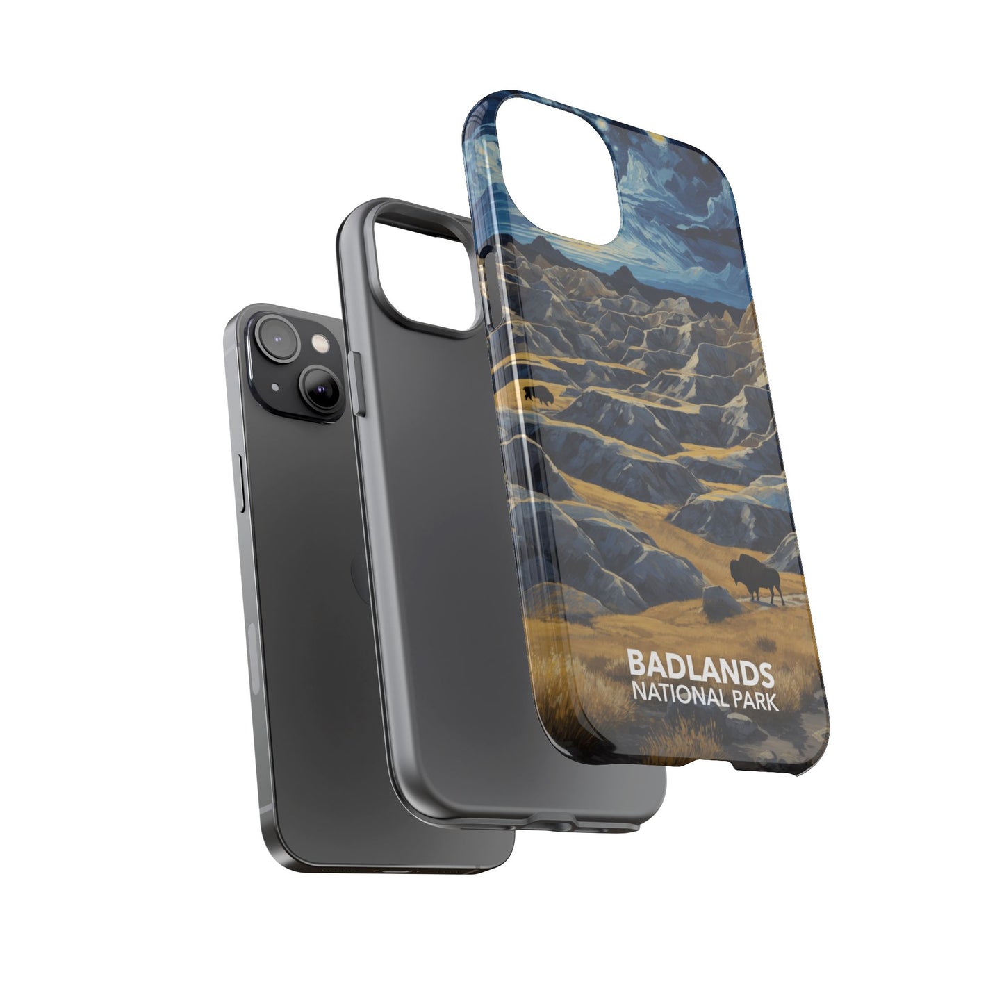 Badlands National Park Phone Case - Starry Night