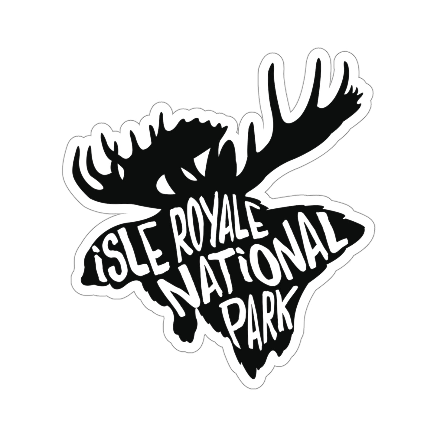 Isle Royale National Park Sticker - Moose
