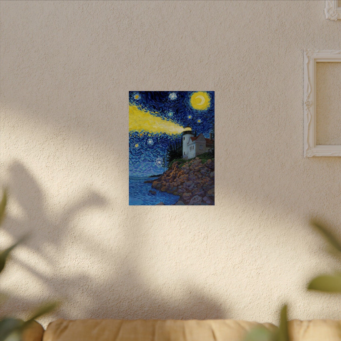 Acadia National Park Starry Night Poster - Premium Textured Paper