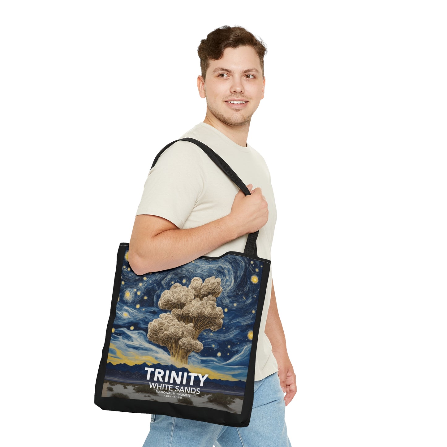 White Sands National Park Tote Bag - The Starry Night Trinity Test