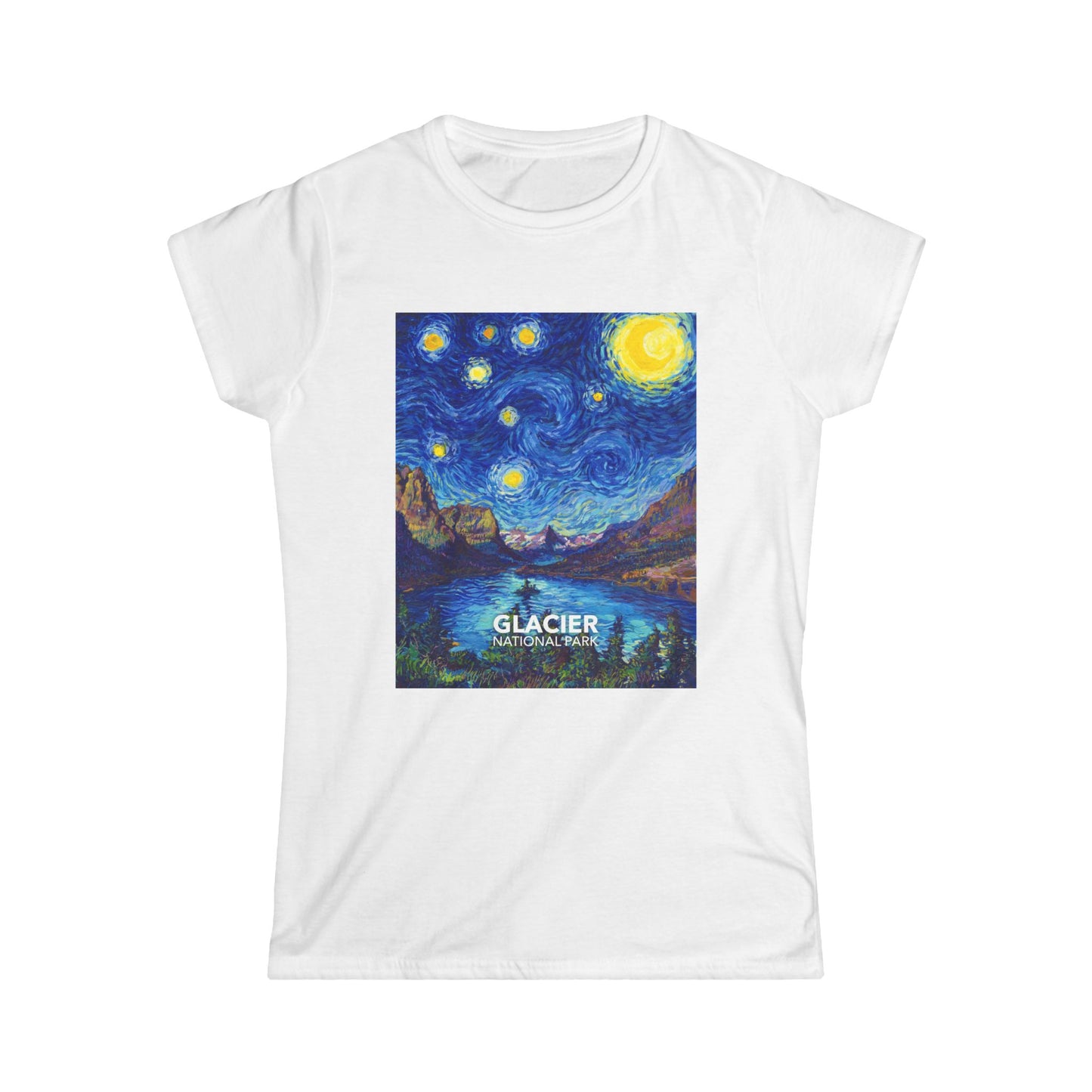 Glacier National Park T-Shirt - Women's Starry Night