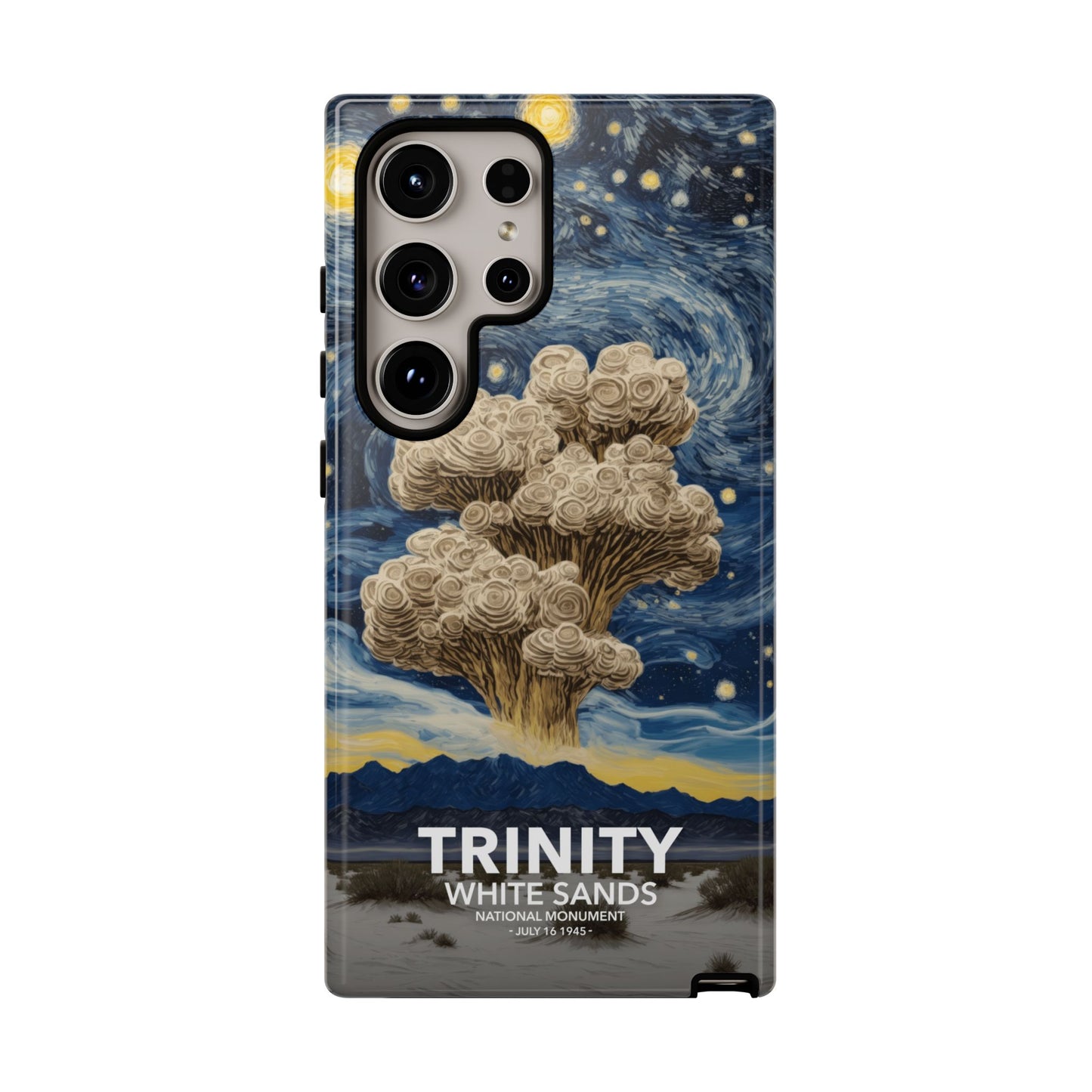 White Sands National Park Phone Case - Starry Night Trinity Test