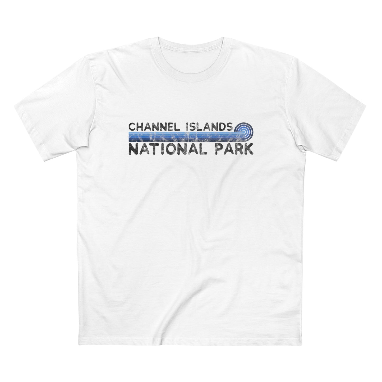Channel Islands National Park T-Shirt - Blue Vintage Stretched Sunrise