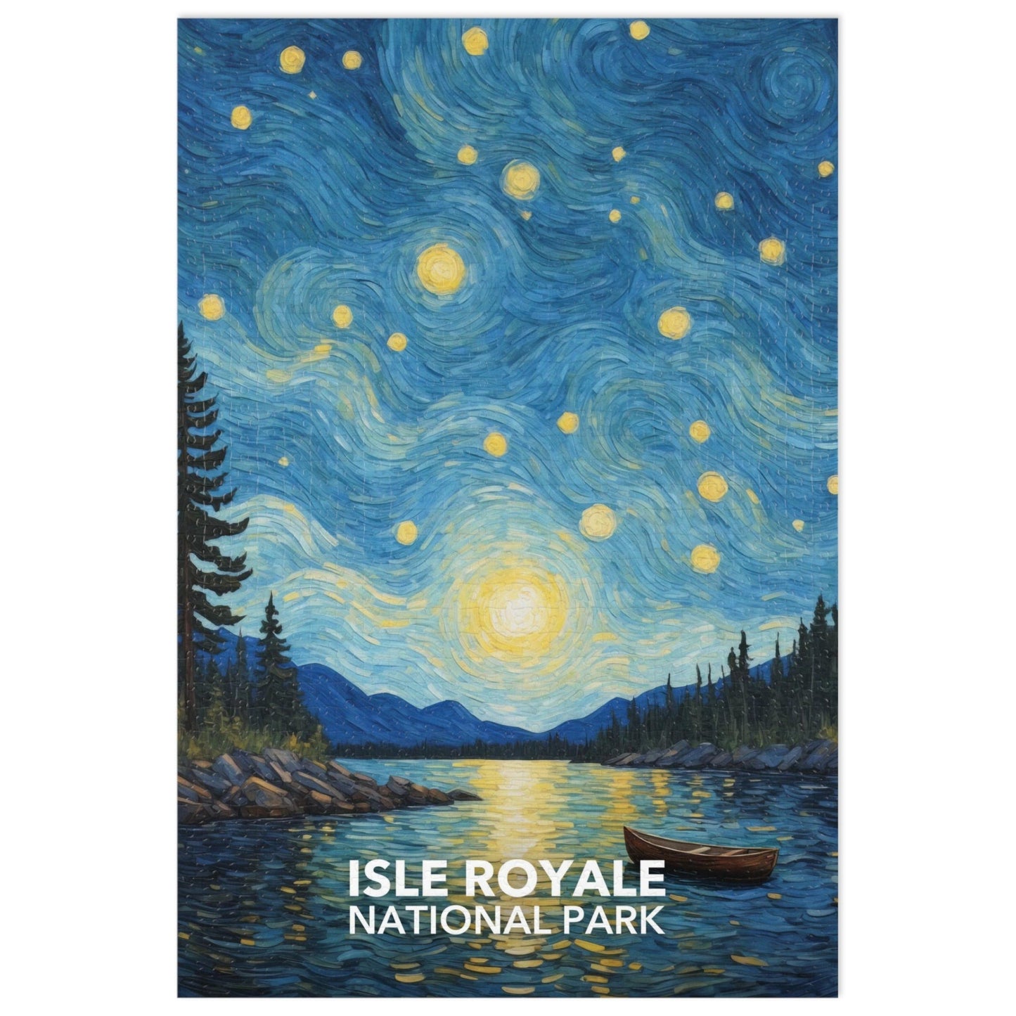 Isle Royale National Park Jigsaw Puzzle - The Starry Night