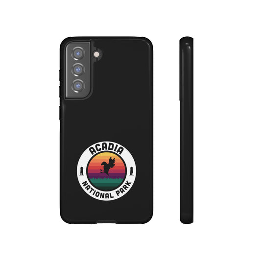 Acadia National Park Phone Case - Round Emblem Design