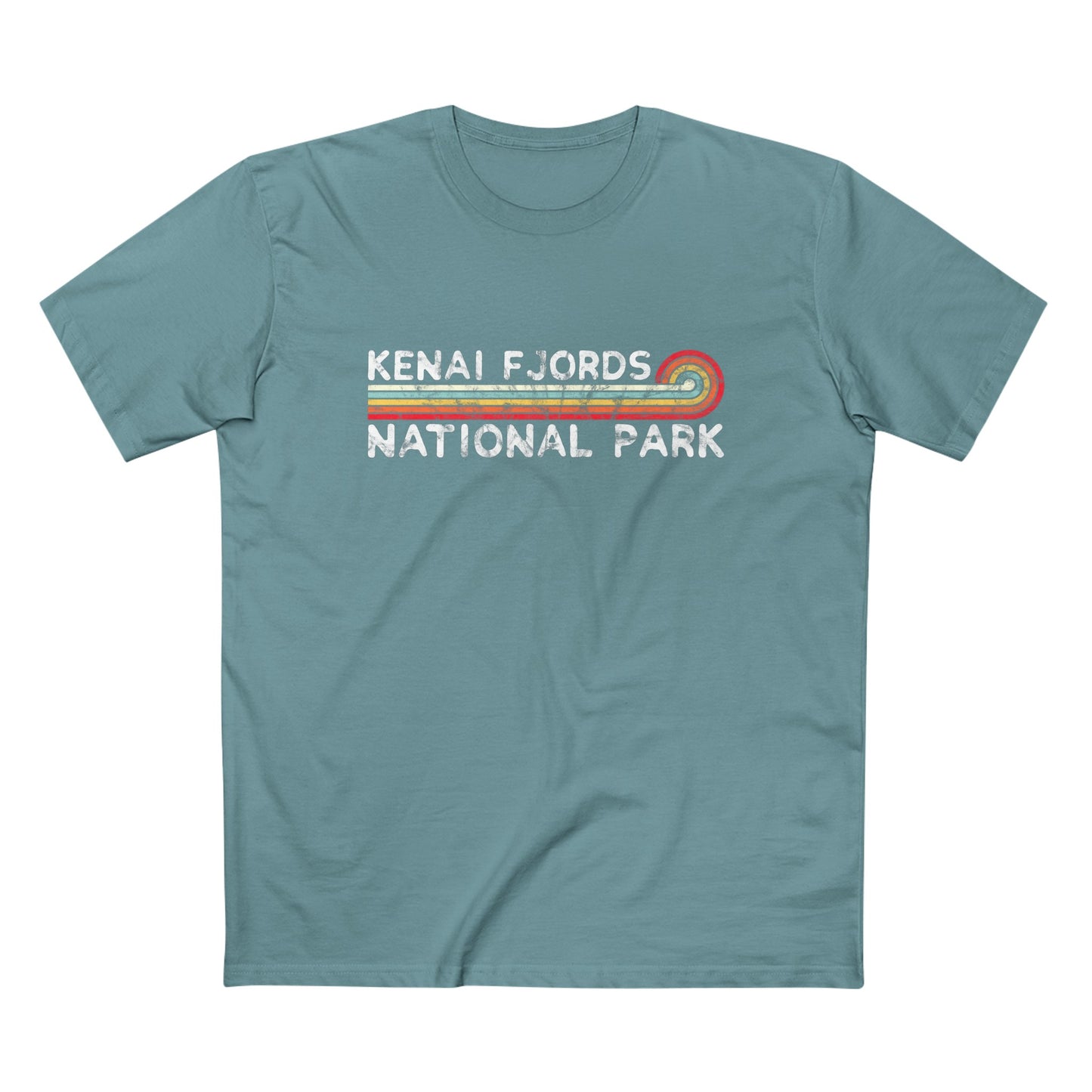 Kenai Fjords National Park T-Shirt - Vintage Stretched Sunrise