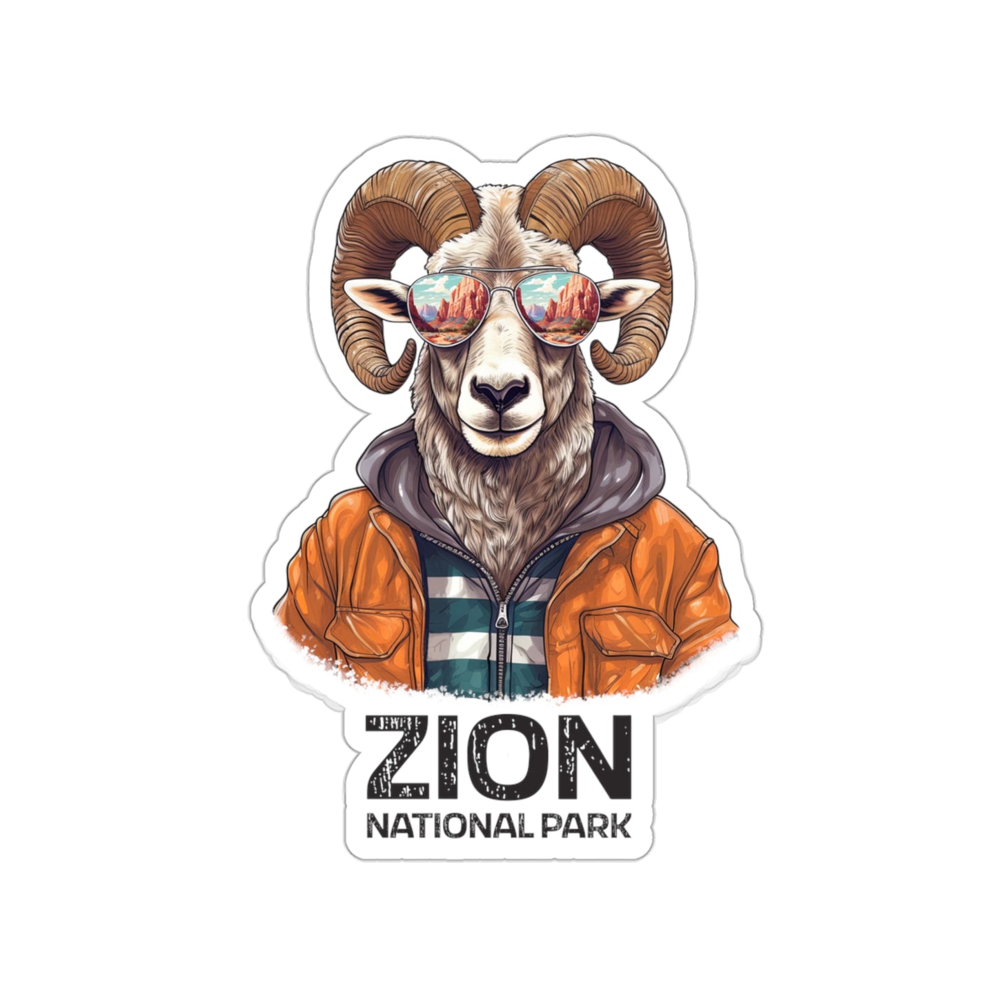 Zion National Park Sticker - Bighorn Sheep